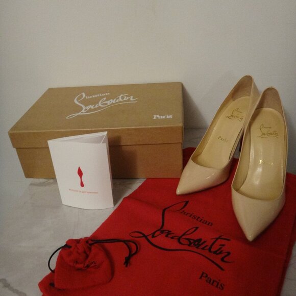 Christian Louboutin patent leather mid heel - Picture 1 of 5